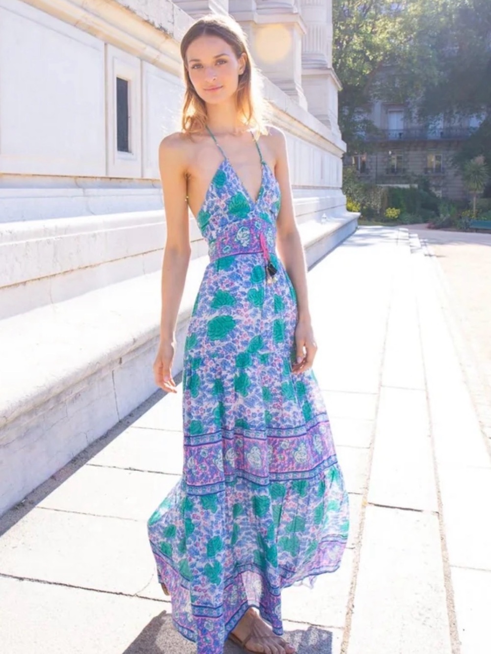 BELL by Alicia Bell  Halter Maxi Dress